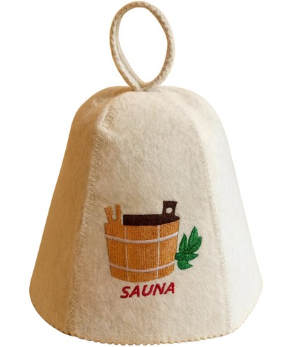 Unisex wollfilz saunamütze - unisex,